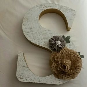 Wooden Letter S